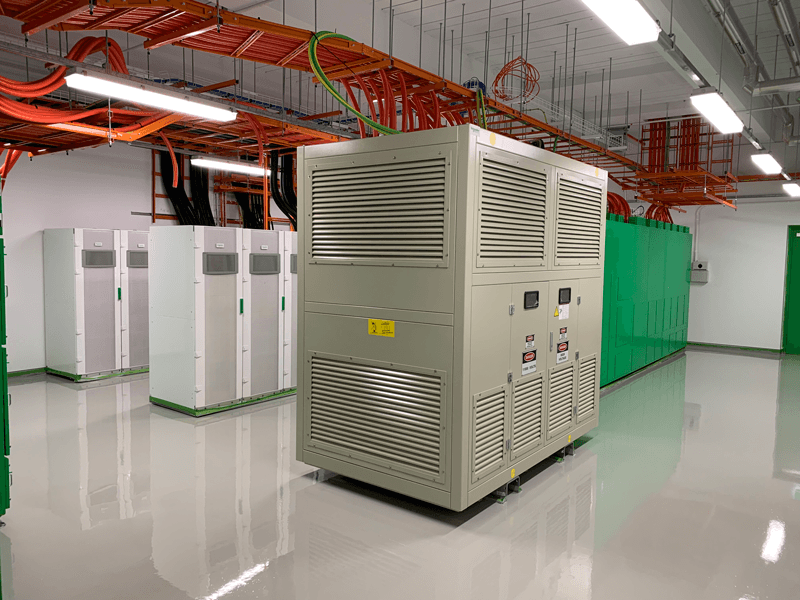 Finished epoxy floor coating in the Eastern Creek Data Centre plant room